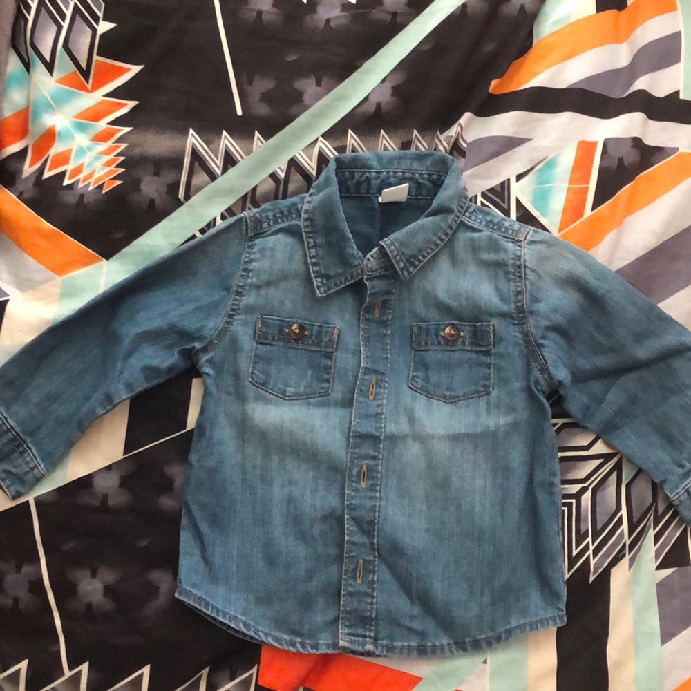 Dark Denim Button Up